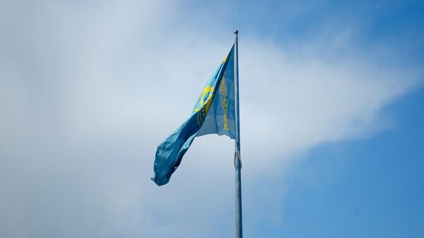 Флаг Казахстана, фото из архива - Sputnik Азербайджан