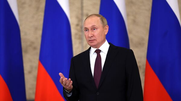Rusiya prezidenti Vladimir Putin - Sputnik Азербайджан