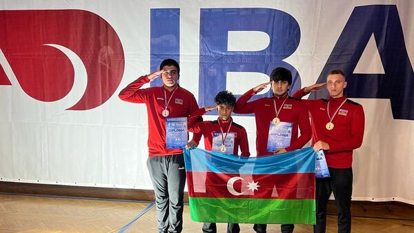 Юные боксеры сборной Азербайджана - Sputnik Азербайджан