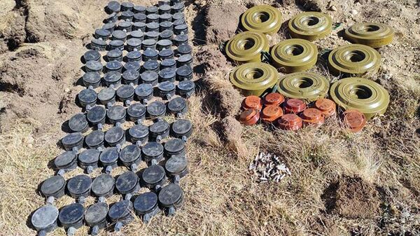 Обезврежены мины, установленные армянскими вооруженными формированиями - Sputnik Азербайджан