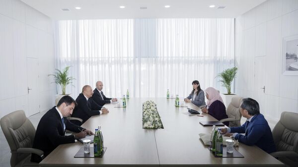 Prezident İlham Əliyev BMT-nin Məskunlaşma Proqramının icraçı direktorunu qəbul edib - Sputnik Азербайджан