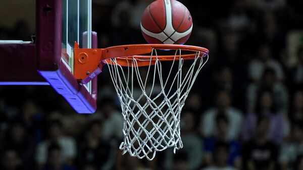 Баскетбольный мяч и корзина - Sputnik Азербайджан