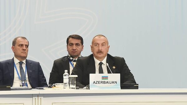 İlham Əliyev Astanada AQFET-in sammitində çıxış edib - Sputnik Azərbaycan