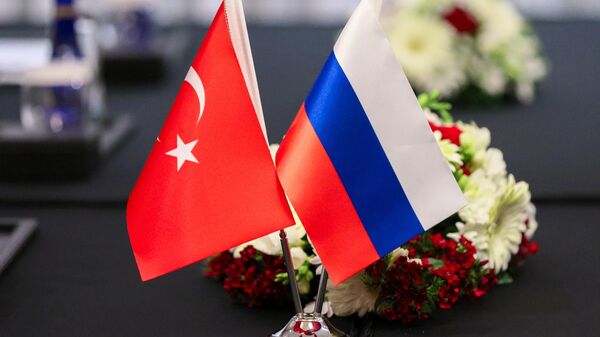 Флаги России и Турции  - Sputnik Azərbaycan