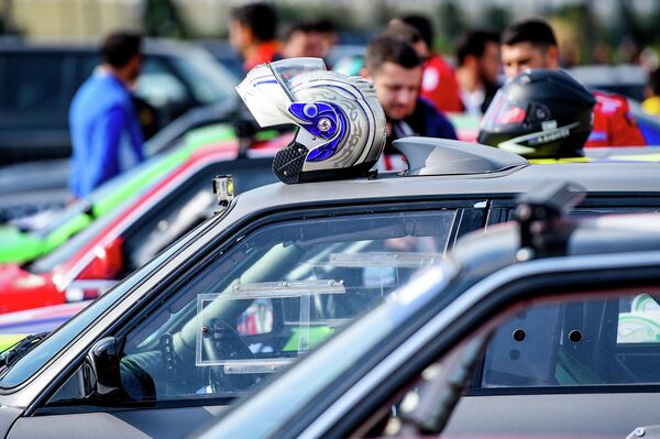 Автомобиль участников Red Bull Car Park Drift в Баку. - Sputnik Азербайджан