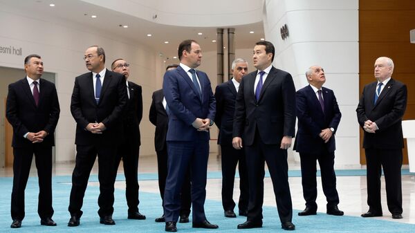 Участники заседания Совета глав правительств Содружества Независимых Государств (СНГ) в Астане - Sputnik Азербайджан