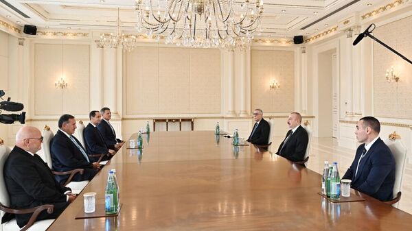Prezident İlham Əliyev Avropa Olimpiya Komitələrinin prezidentini qəbul edib - Sputnik Азербайджан
