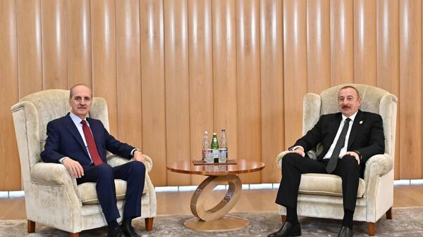 Президент Ильхам Алиев принял первого заместителя председателя Партии справедливости и развития Турции - Sputnik Азербайджан