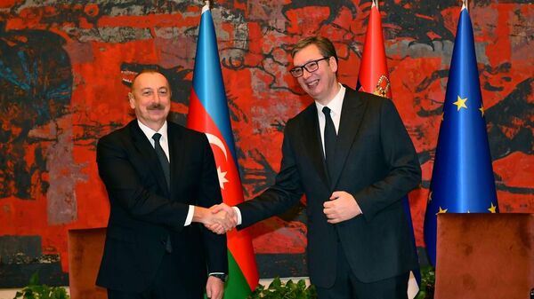 В Белграде состоялась встреча Президента Ильхама Алиева с Президентом Александром Вучичем один на один - Sputnik Азербайджан