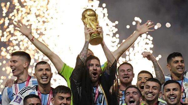 Церемония награждения победителей Кубка мира по футболу ЧМ-2022 в Катаре. - Sputnik Азербайджан
