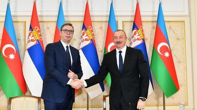 Президент Азербайджанской Республики Ильхам Алиев и Президент Республики Сербия Александар Вучич