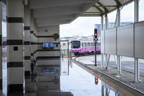 23 декабря в Баку состоялась церемония открытия новой станции метро &quot;Ходжасан&quot;.  - Sputnik Азербайджан