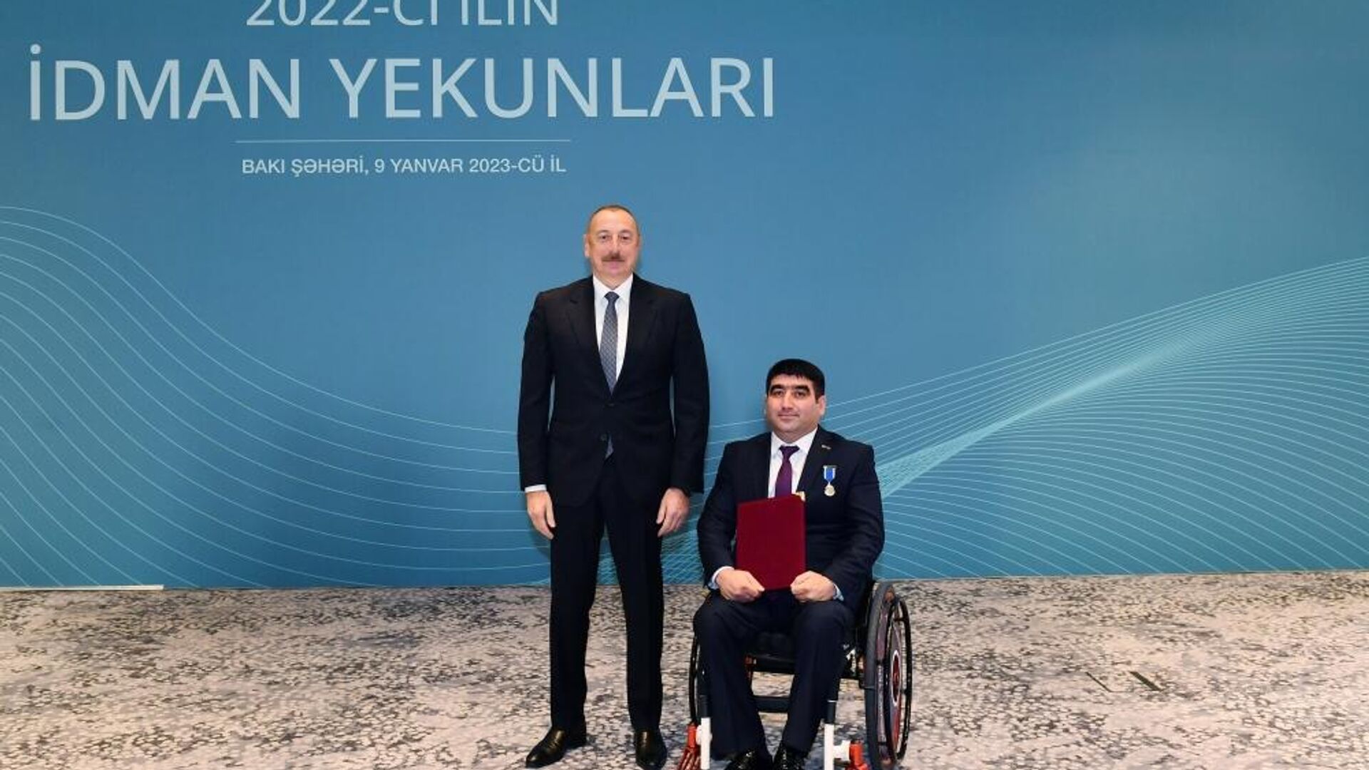 Президент Азербайджана, глава Национального олимпийского комитета (НОК) Ильхам Алиев - Sputnik Азербайджан, 1920, 09.01.2023