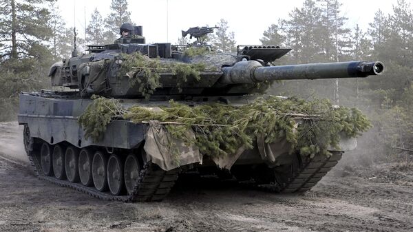 Leopard 2 немецкий основной танк - Sputnik Азербайджан