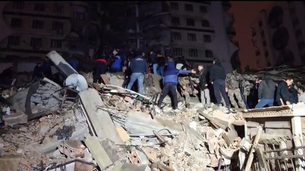 Последствие землетрясения в Турции - Sputnik Азербайджан