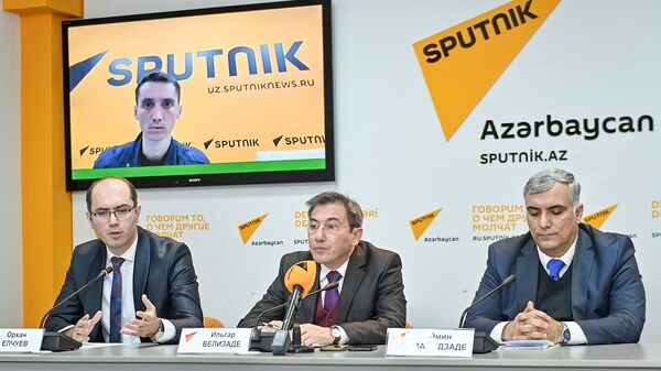 Видеомост: Актуальные темы узбекско-азербайджанского межрегионального форума - Sputnik Азербайджан