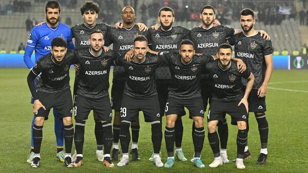 Первый матч стадии плей-офф Лиги конференций УЕФА между азербайджанским Карабахом и бельгийским Гентом - Sputnik Azərbaycan