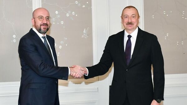 Prezident İlham Əliyevin Münxendə Avropa İttifaqı Şurasının Prezidenti ilə görüşü olub - Sputnik Азербайджан