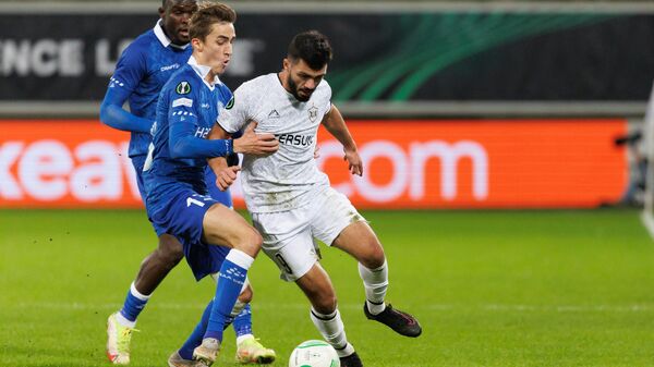 Второй матч стадии плей-офф Лиги конференций УЕФА между азербайджанским Карабахом и бельгийским Гентом - Sputnik Азербайджан