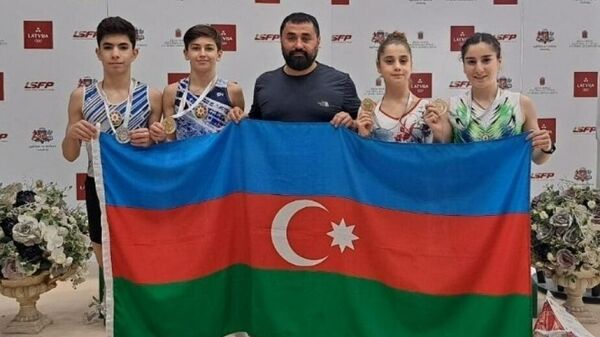Сборная Азербайджана по прыжкам на батуте  - Sputnik Азербайджан