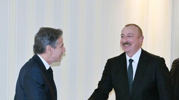 Ильхам Алиев и Энтони Блинкен  - Sputnik Азербайджан