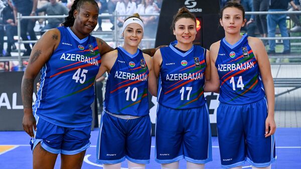 Баскетболистки сборной Азербайджана, фото из архива - Sputnik Азербайджан