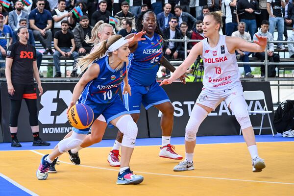 Игры женской мировой серии по баскетболу 3х3 в Астаре - Sputnik Азербайджан
