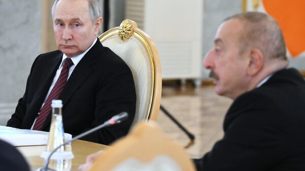 İlham Əliyev və Vladimir Putin - Sputnik Азербайджан