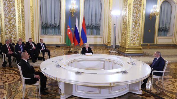 Трехсторонняя встреча, фото из архива - Sputnik Азербайджан