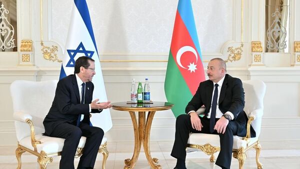 Встреча Президента Азербайджанской Республики Ильхама Алиева и Президента Государства Израиль Ицхака Герцога - Sputnik Азербайджан