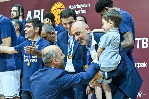 Матч финальной серии Азербайджанской баскетбольной лиги между  «Сабах» и «Гянджа». - Sputnik Азербайджан