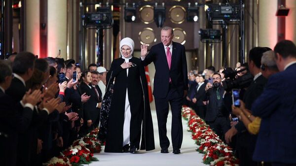 На инаугурации президента Турции Реджепа Тайипа Эрдогана в Анкаре - Sputnik Azərbaycan