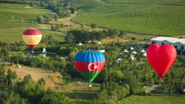 Первый Фестиваль воздушных шаров в Шамахы  - Sputnik Азербайджан