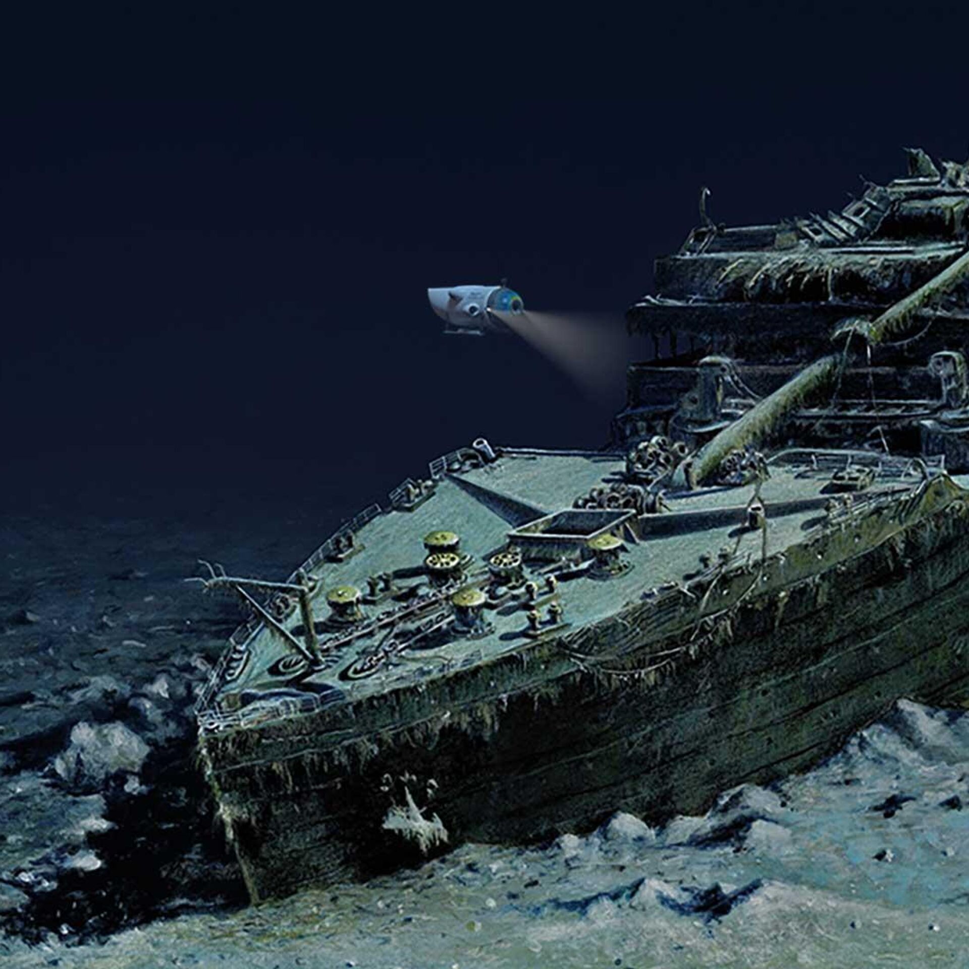 На какой где затонул титаник. Мир затонувших кораблей. Титаник на дне океана. Титаник под водой скелеты. Титаник на дне осушенного океана.