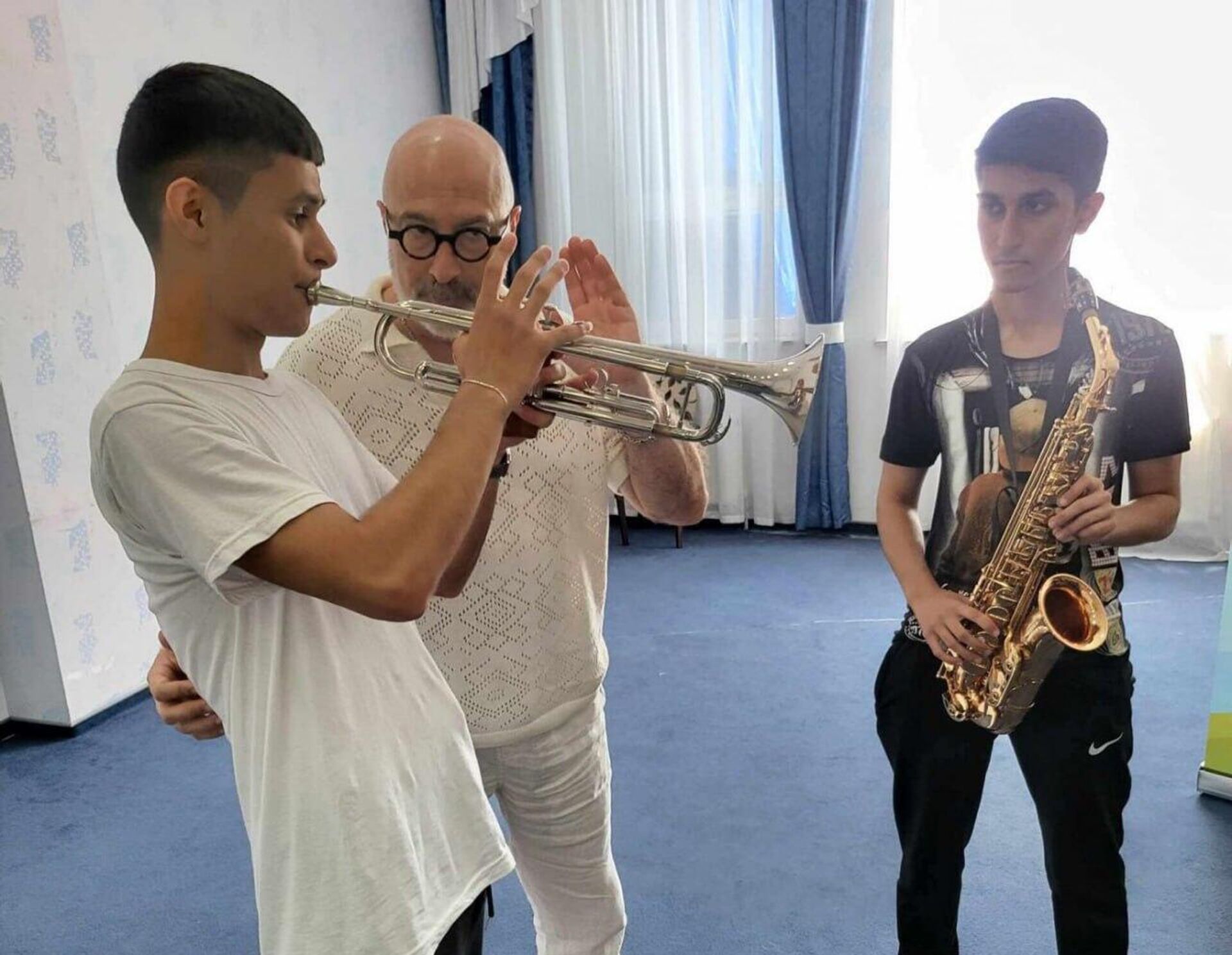 В городе Газах с 3 по 8 июля проходит летний джаз-лагерь, организованный Бакинским джаз-фестивалем при поддержке министерства молодежи и спорта Азербайджана - Sputnik Азербайджан, 1920, 07.07.2023