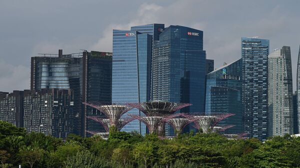 Вид на Сингапур - Sputnik Азербайджан