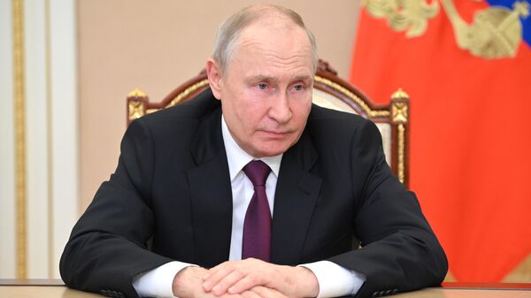 Президент РФ В. Путин  - Sputnik Азербайджан