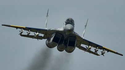 Истребитель МиГ-29 ВВС Украины на востоке Украины