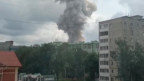 Взрыв на территории Загорского оптико-механического завода в Сергиевом Посаде - Sputnik Азербайджан