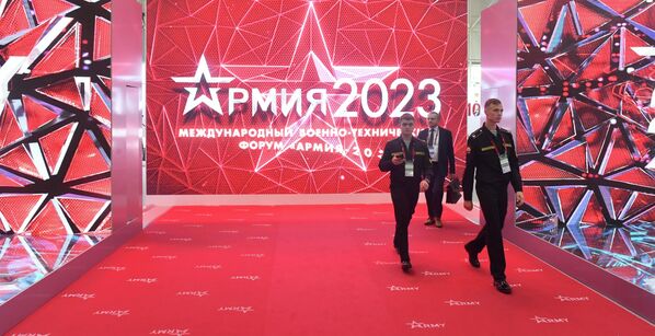 На выставке в рамках Международного военно-технического форума Армия-2023, Россия - Sputnik Азербайджан