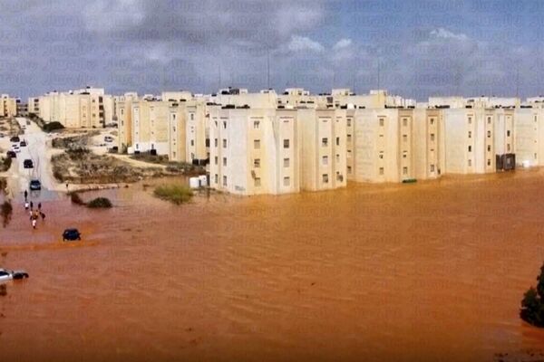 Улицы затоплены после урагана Даниэль в Мардже, Ливия. - Sputnik Азербайджан