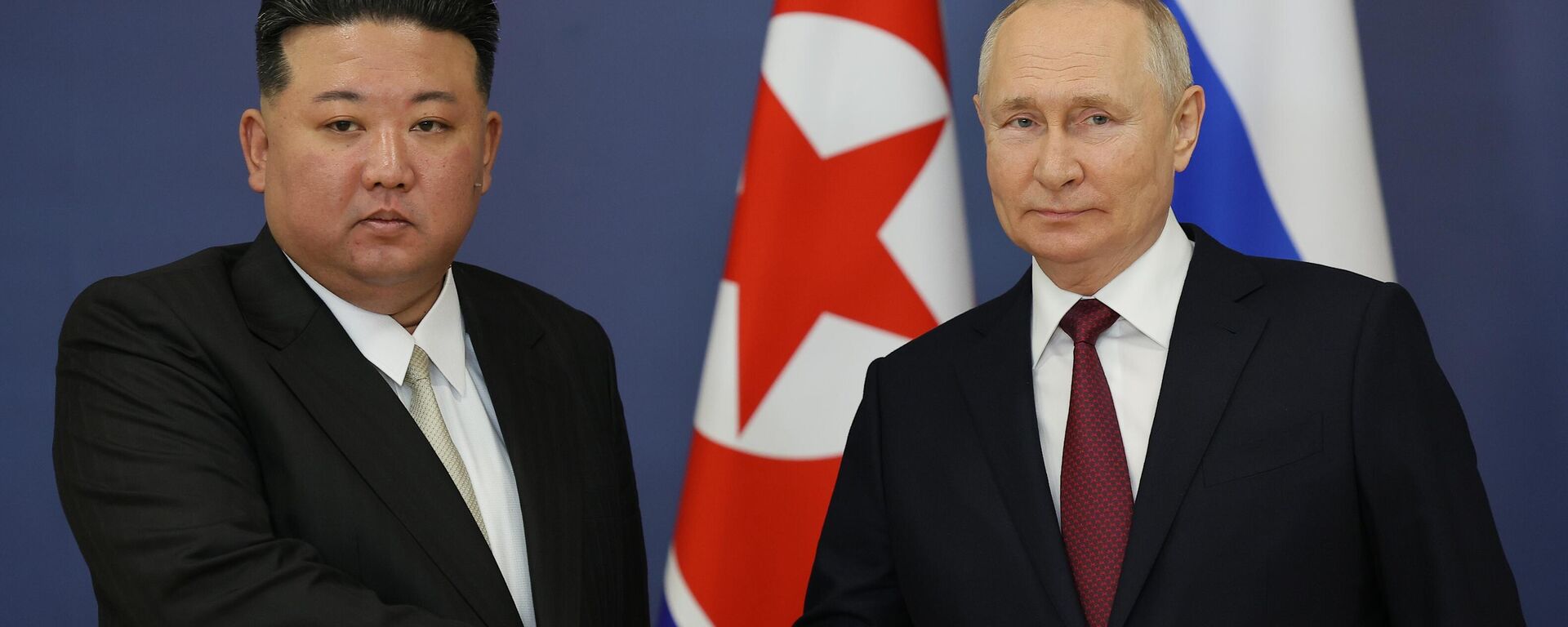  Rusiya prezidenti Vladimir Putin və Şimali Koreya lideri Kim Çen In  - Sputnik Azərbaycan, 1920, 14.09.2023