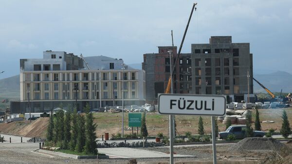 Строительная площадка в Физули - Sputnik Azərbaycan