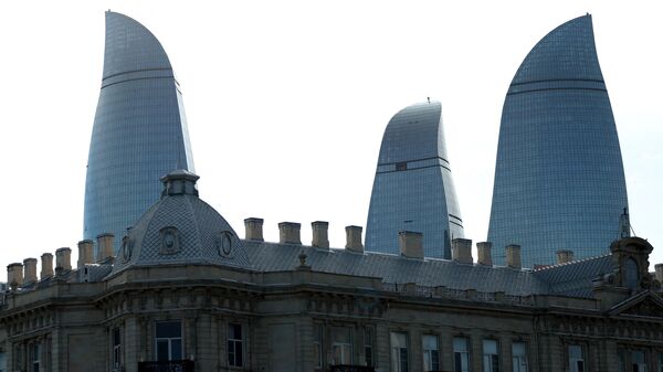Вид на Flame Towers в Баку, фото из архива - Sputnik Азербайджан