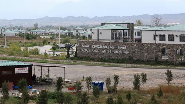 Село Агалы Зангиланского района, фото из архива - Sputnik Азербайджан