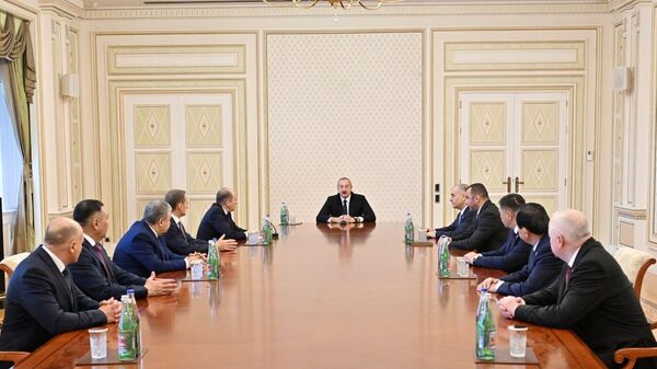 Алиев принял участников 53-го заседания Совета руководителей органов безопасности и специальных служб государств-участников СНГ. - Sputnik Азербайджан