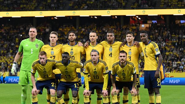 Футболисты сборной Швеции, фото из архива - Sputnik Азербайджан