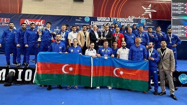 Азербайджанские кикбоксеры установили рекорд на чемпионате мира - Sputnik Азербайджан