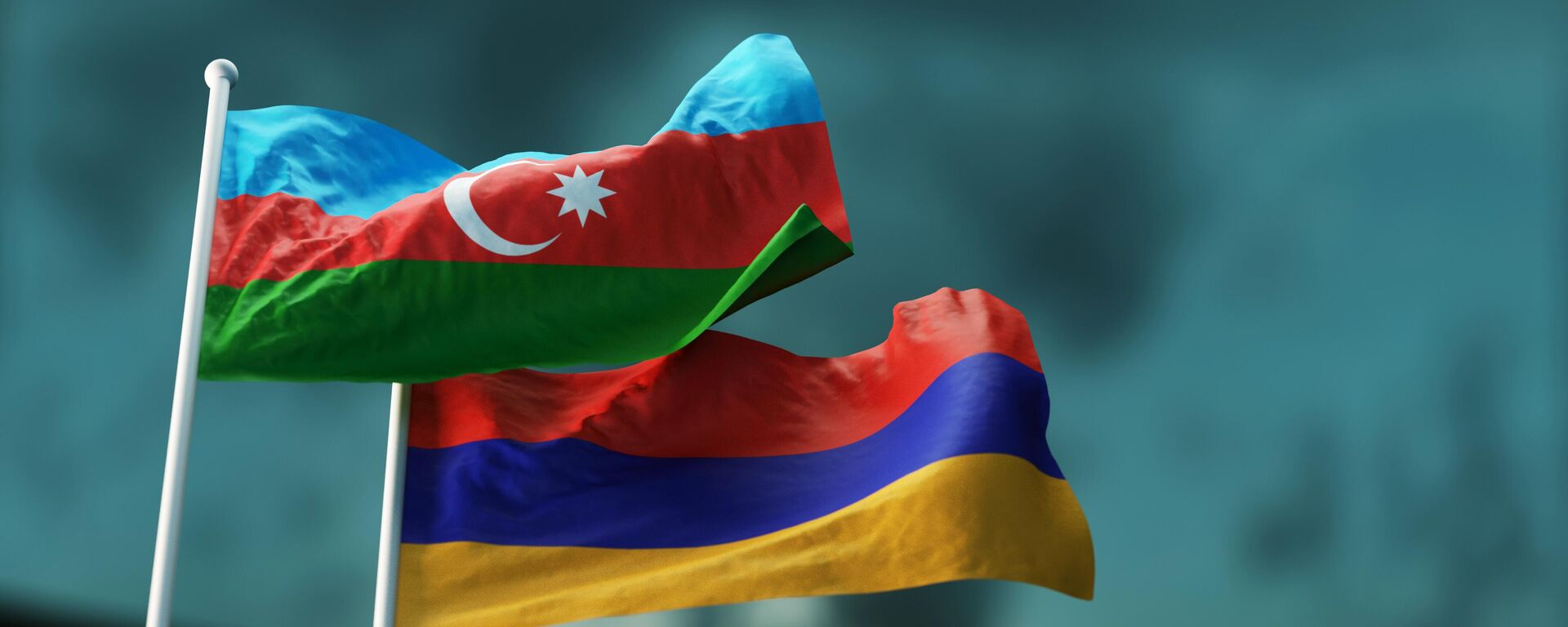 Флаги Армении и Азербайджана - Sputnik Азербайджан, 1920, 14.12.2023