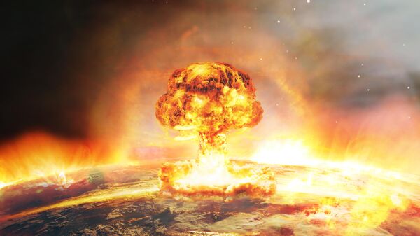 Художественная визуализация ядерного взрыва - Sputnik Азербайджан